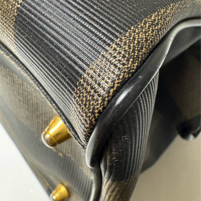 Fendi vintage 直紋波士頓包-4