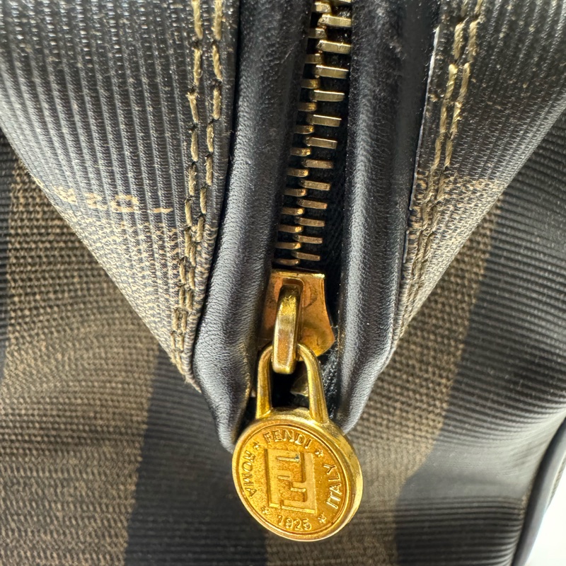 Fendi vintage 直紋波士頓包-12