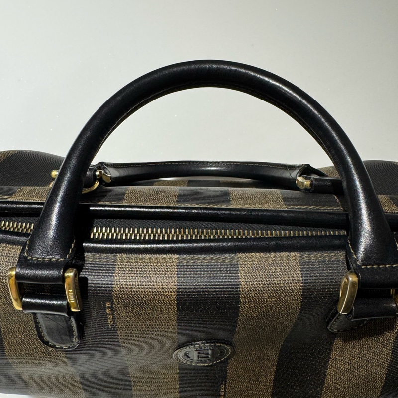 Fendi vintage 直紋波士頓包-14