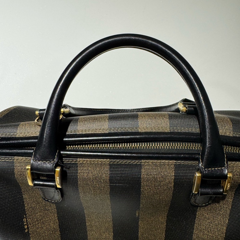 Fendi vintage 直紋波士頓包-15