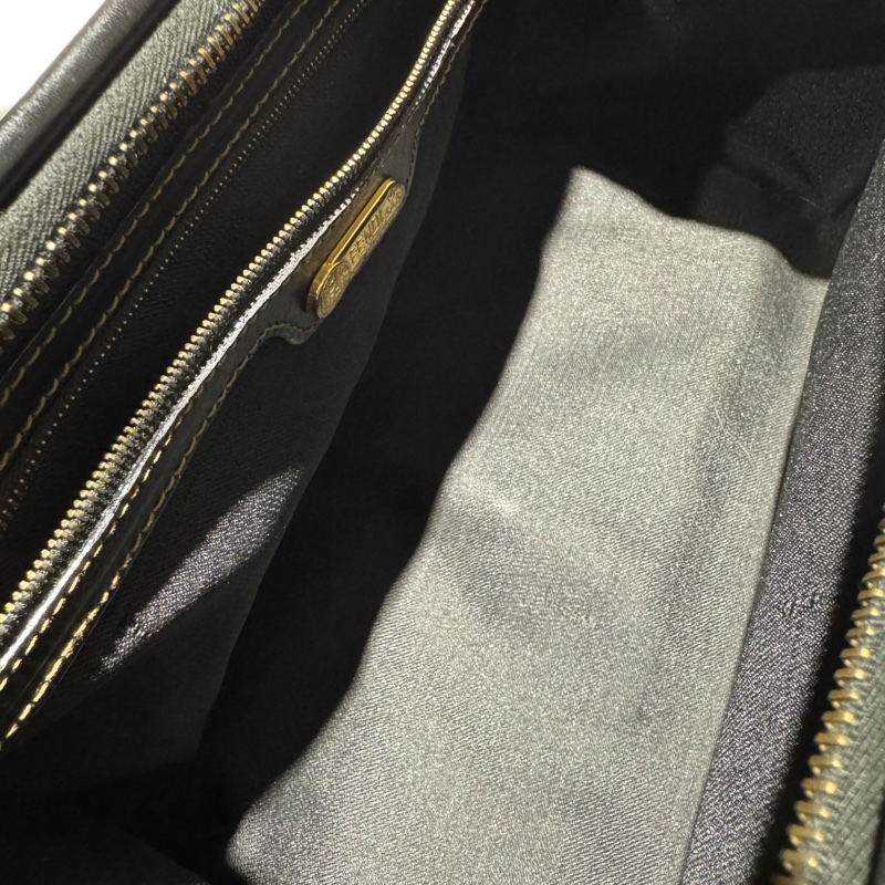Fendi vintage 直紋波士頓包-16