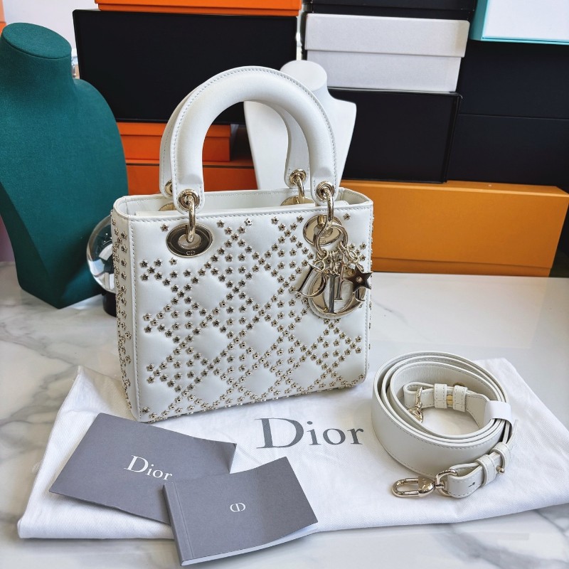 Dior 限量款星星四格戴妃包 手提包肩背包 20×17cm 2022年-0