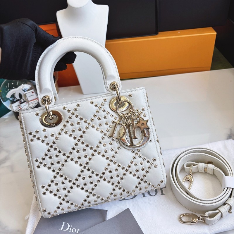 Dior 限量款星星四格戴妃包 手提包肩背包 20×17cm 2022年-1