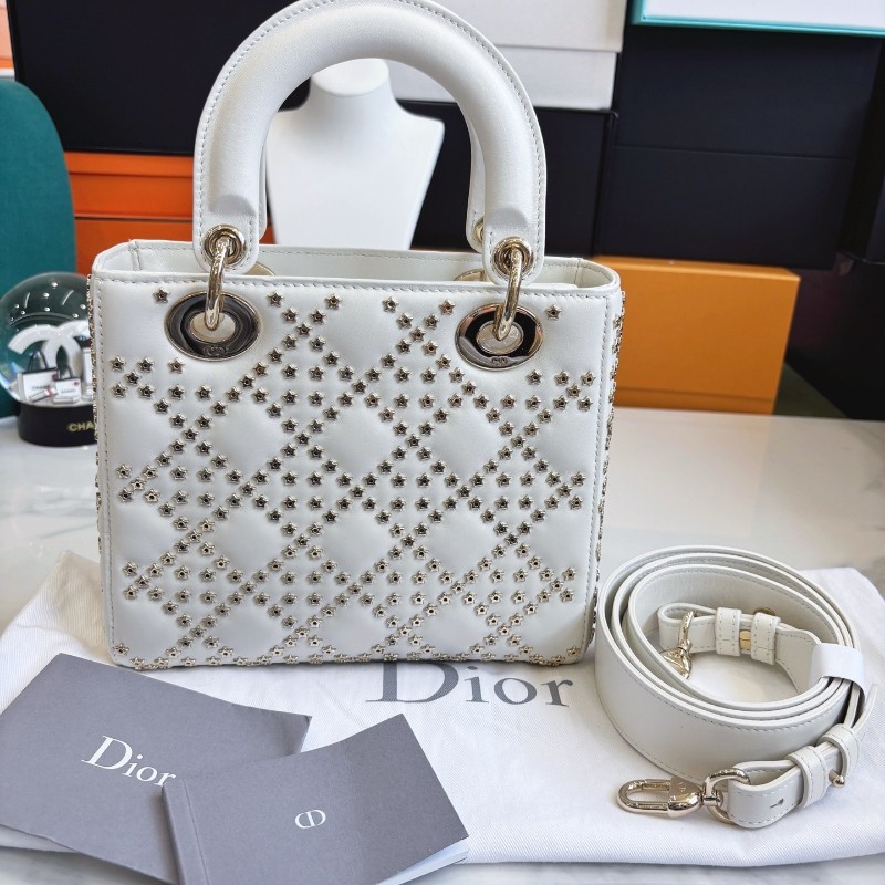Dior 限量款星星四格戴妃包 手提包肩背包 20×17cm 2022年-3