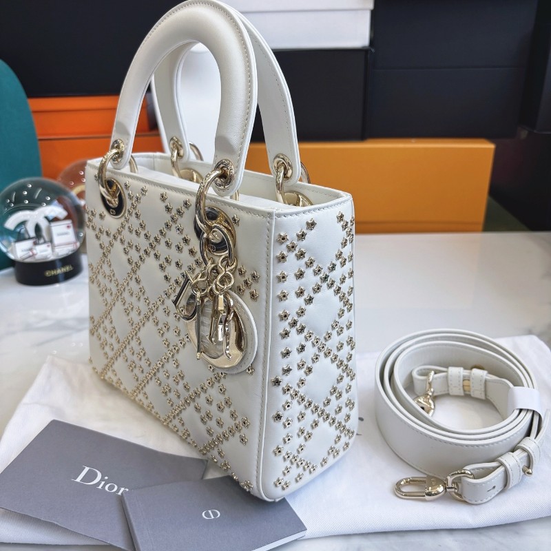 Dior 限量款星星四格戴妃包 手提包肩背包 20×17cm 2022年-4