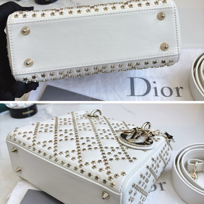 Dior 限量款星星四格戴妃包 手提包肩背包 20×17cm 2022年-5