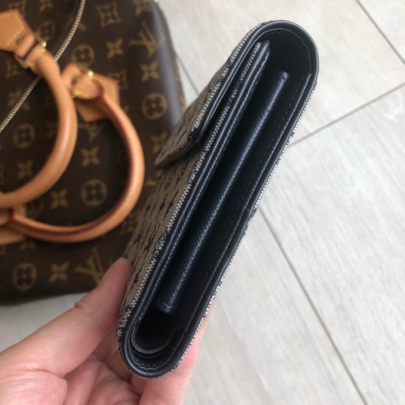 LV 丹寧帆布短款錢包 銀包-2