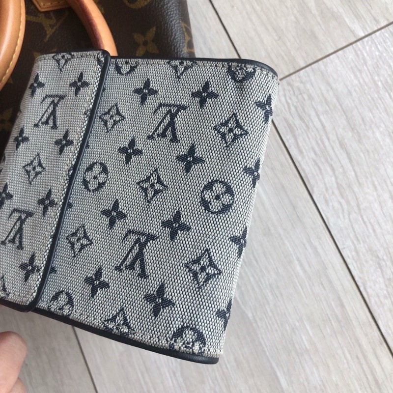 LV 丹寧帆布短款錢包 銀包-5