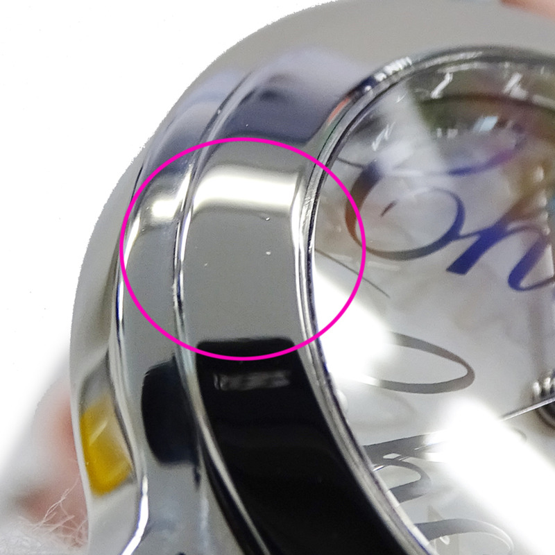 Chopard Happy Sport Mark II 女士手錶，貝殼錶殼，5 件套粉紅色藍寶石，石英機芯，不鏽鋼，皮革，8509，拋光-8