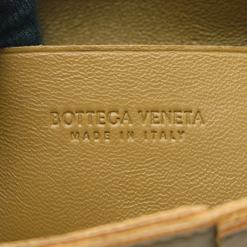 BOTTEGA VENETA CANDY Cassette 迷你肩包 666688 皮革 卡其色 二手 女士-3