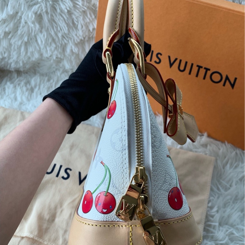 LV alma bb 村上隆櫻桃系列 白色-4