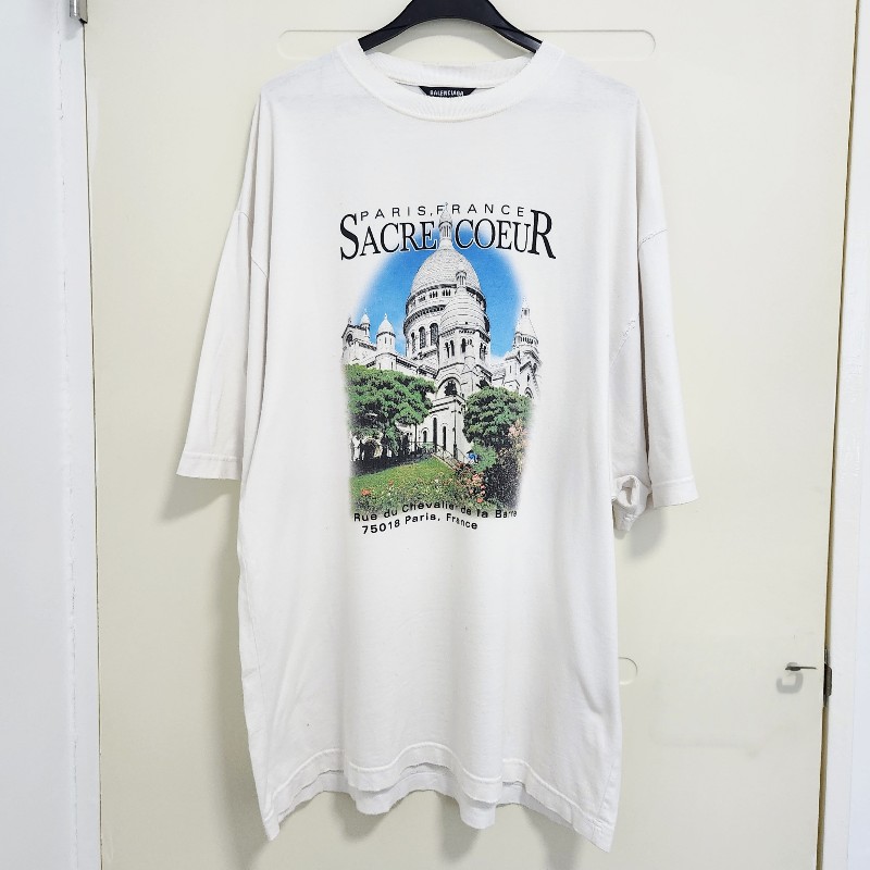 巴黎世家Balenciaga 城堡畫作T恤-0