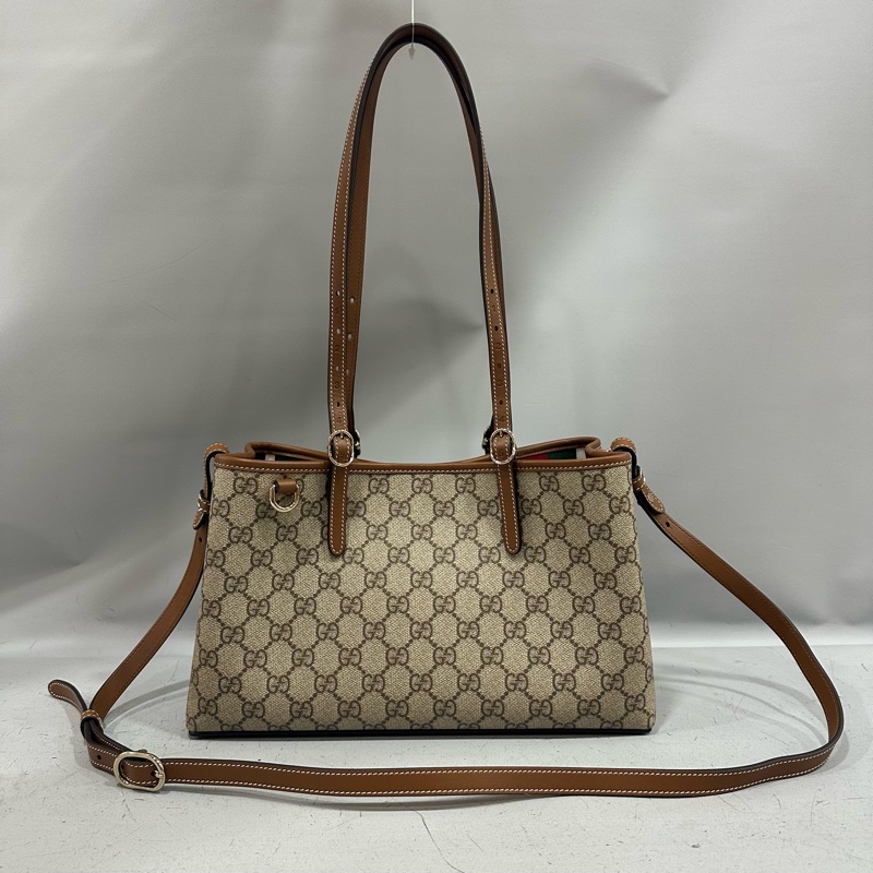 Gucci  815214 老花pvc Emblem 斜背包 肩背包-0