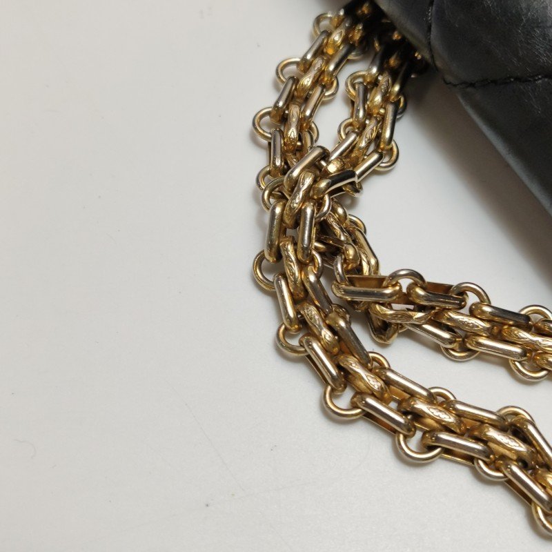 Chanel 2.55 Flag Bag 經典款 油蠟皮 菱格 絎縫 矩形旋扣 單肩包-14