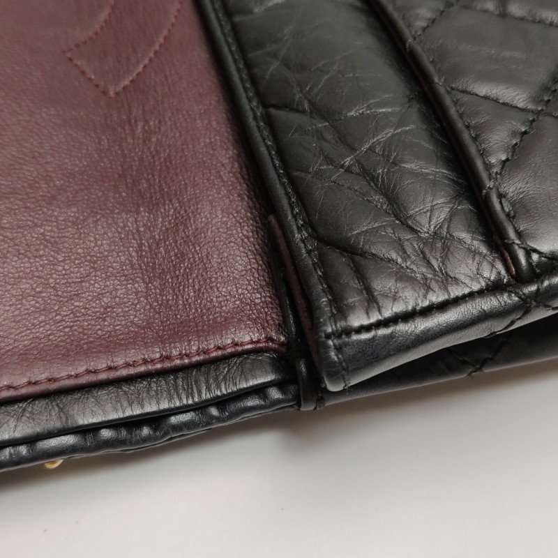 Chanel 2.55 Flag Bag 經典款 油蠟皮 菱格 絎縫 矩形旋扣 單肩包-22