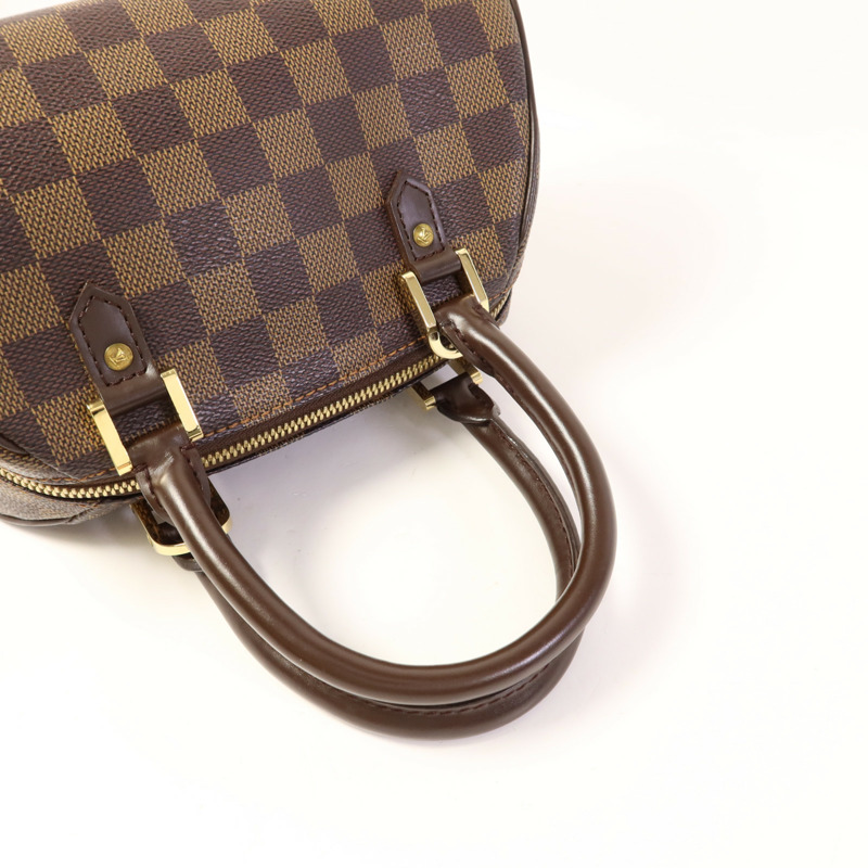 LOUIS VUITTON Damier Rivera Mini金扣手挽袋-4