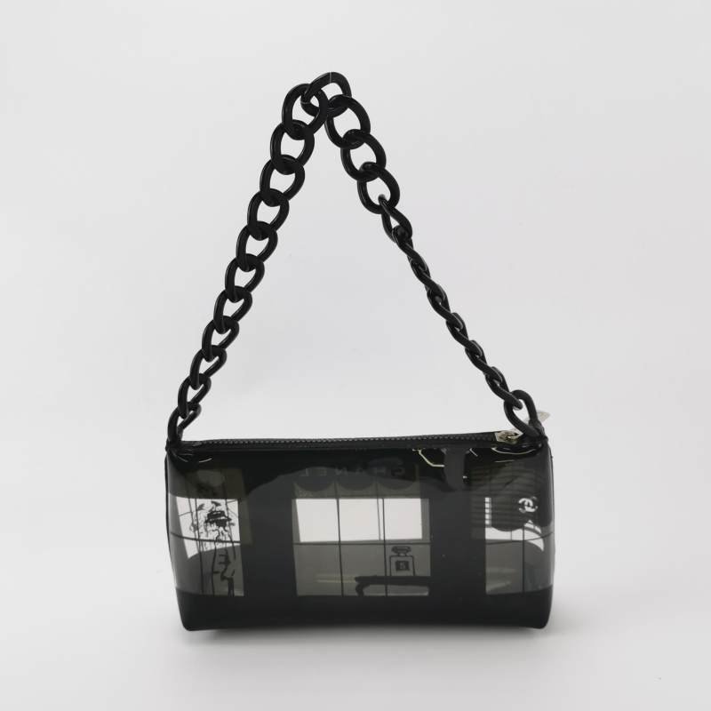 Chanel Windows 字母 Logo 櫥窗 塗鴉 中古 單肩包-4