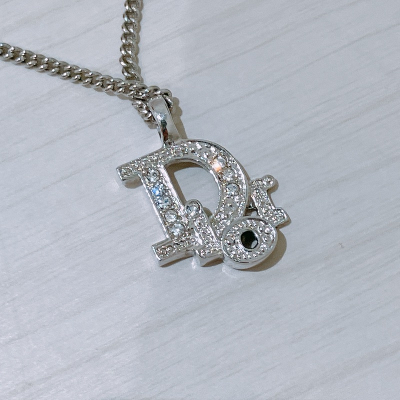 TK1803 CHRISTIAN DIOR 迪奧經典水晶字項鏈CLASSIC CRYSTAL LOGO NECKLACE-1