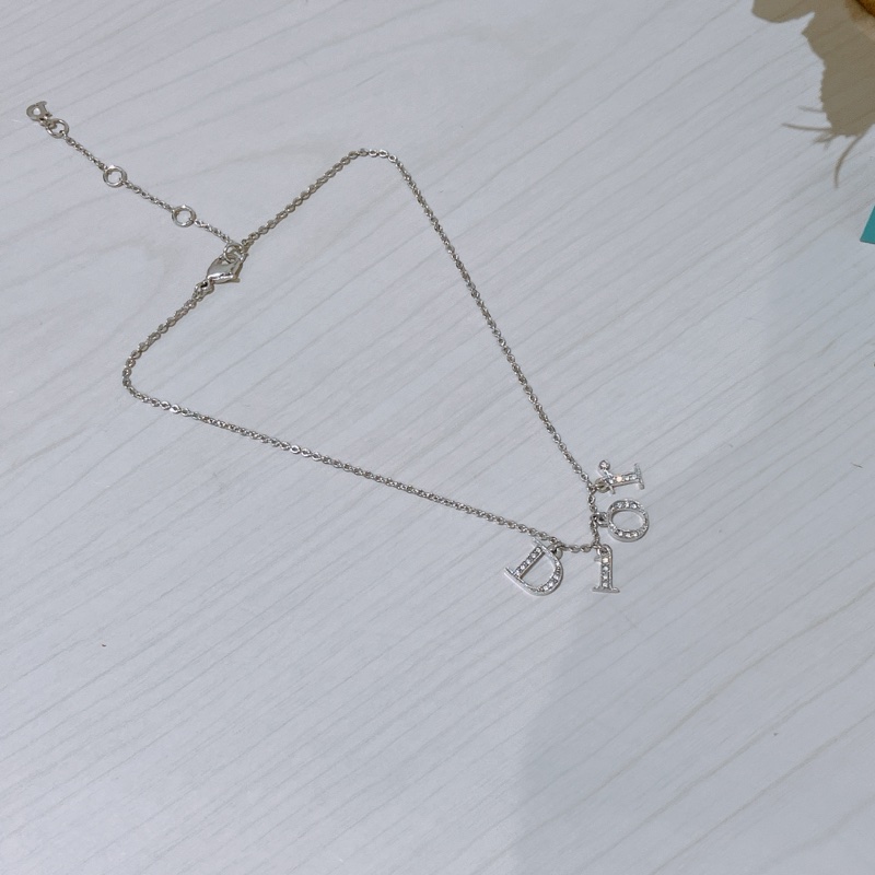 TK1804 CHRISTIAN DIOR 迪奧吊飾經典水晶字項鏈CLASSIC CRYSTAL LOGO SHORT NECKLACE-6