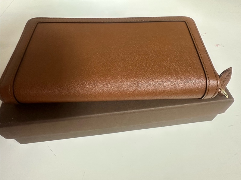 GUCCI竹節金扣拉鍊長夾-12