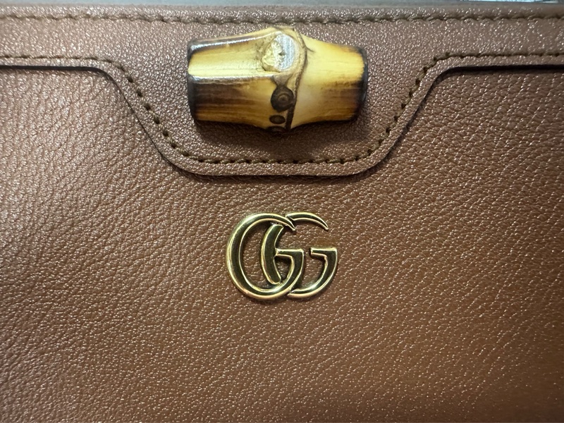 GUCCI竹節金扣拉鍊長夾-19