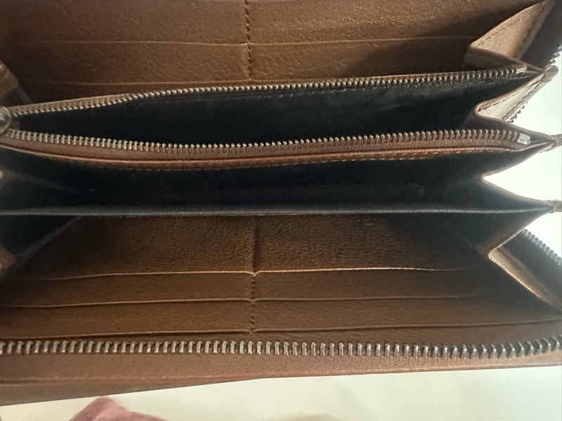 GUCCI竹節金扣拉鍊長夾-25