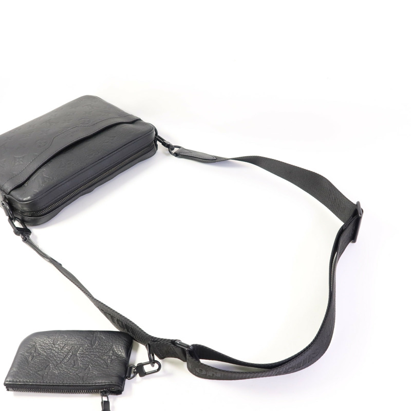LOUIS VUITTON Monogram Shadow Trio Messenger肩背袋-5