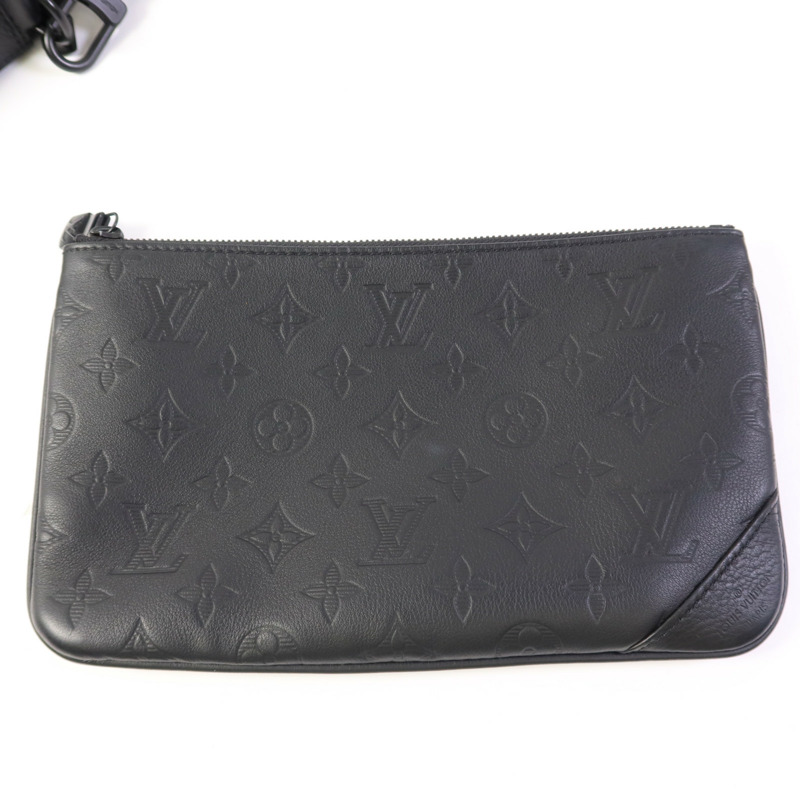 LOUIS VUITTON Monogram Shadow Trio Messenger肩背袋-9