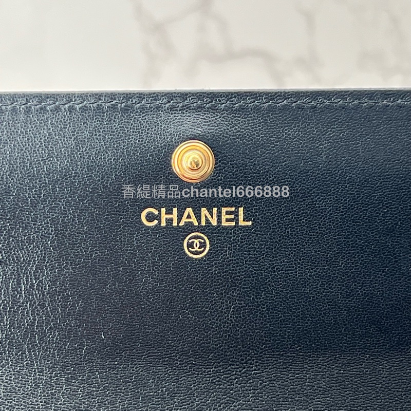 💗香緹國際精品💗 Chanel 19長夾 羊皮 極新 盒裝完整-4