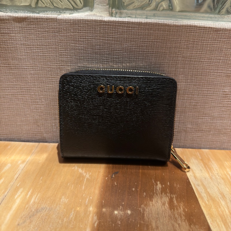 💎GUCCI 手稿標誌迷你錢包-0