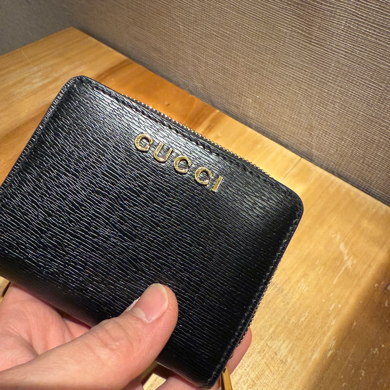 💎GUCCI 手稿標誌迷你錢包-5