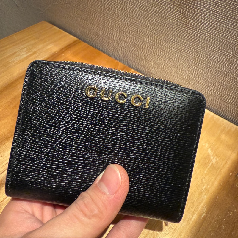 💎GUCCI 手稿標誌迷你錢包-6