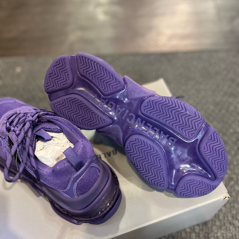 巴黎世家 Balenciaga 時髦灰紫 經典厚底老爹鞋 割愛就一雙歐碼41 42可穿 #配色超愛💜-4