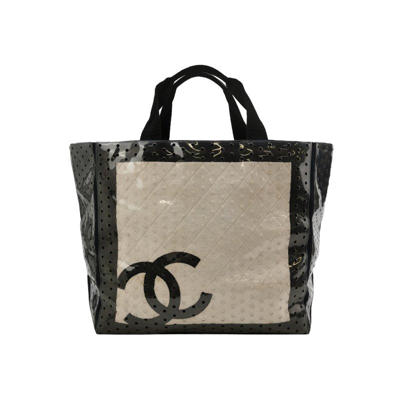 Chanel 帆布 拼色 雙C Logo 單肩包 手提包-0