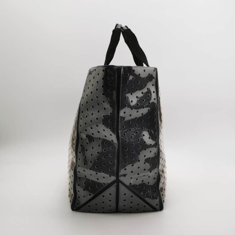 Chanel 帆布 拼色 雙C Logo 單肩包 手提包-3