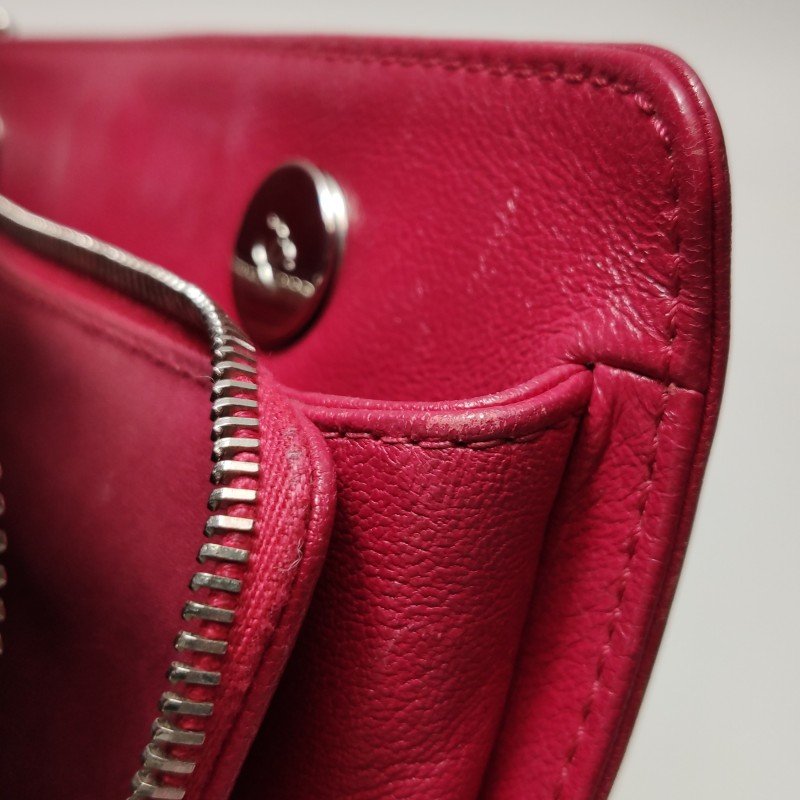 Chanel 羊皮 純色 菱格 絎縫 雙C Logo 單肩包-16