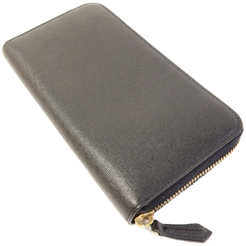 FENDI 牛皮皮革Long Round Wallet金扣長錢包-3