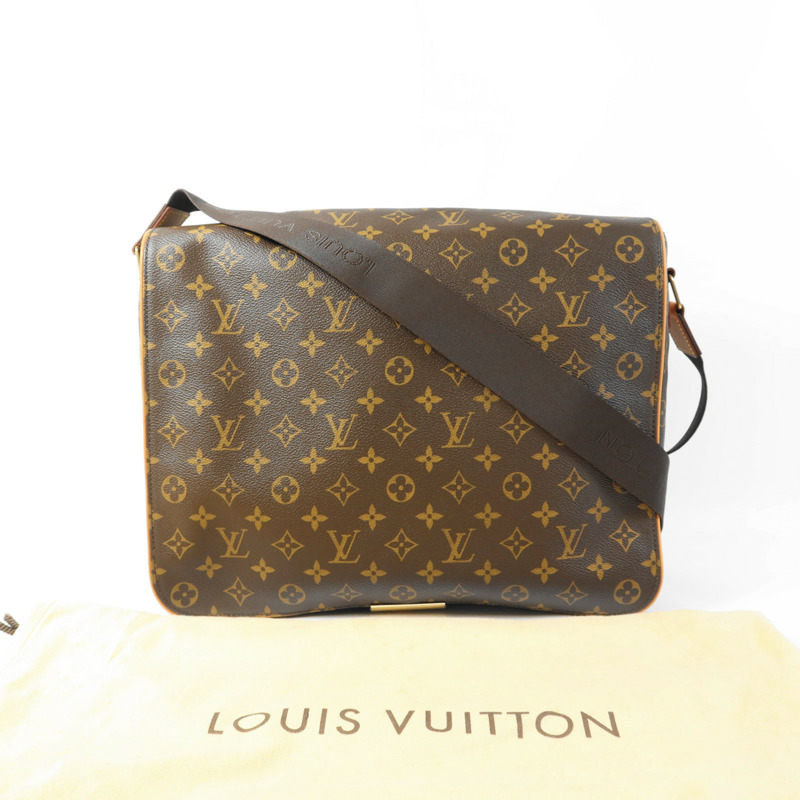 LOUIS VUITTON Monogram Abbesses金扣肩背袋棕色-9