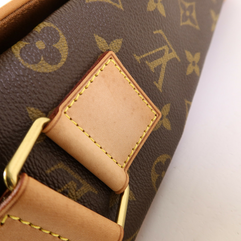 LOUIS VUITTON Monogram Abbesses金扣肩背袋棕色-14