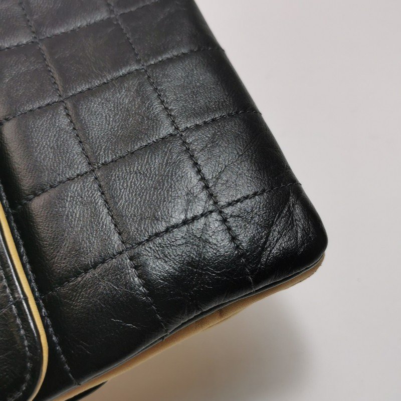 Chanel 2.55 Bag 羊皮 拼色 雙面 冰格 矩形旋扣 手提包-13