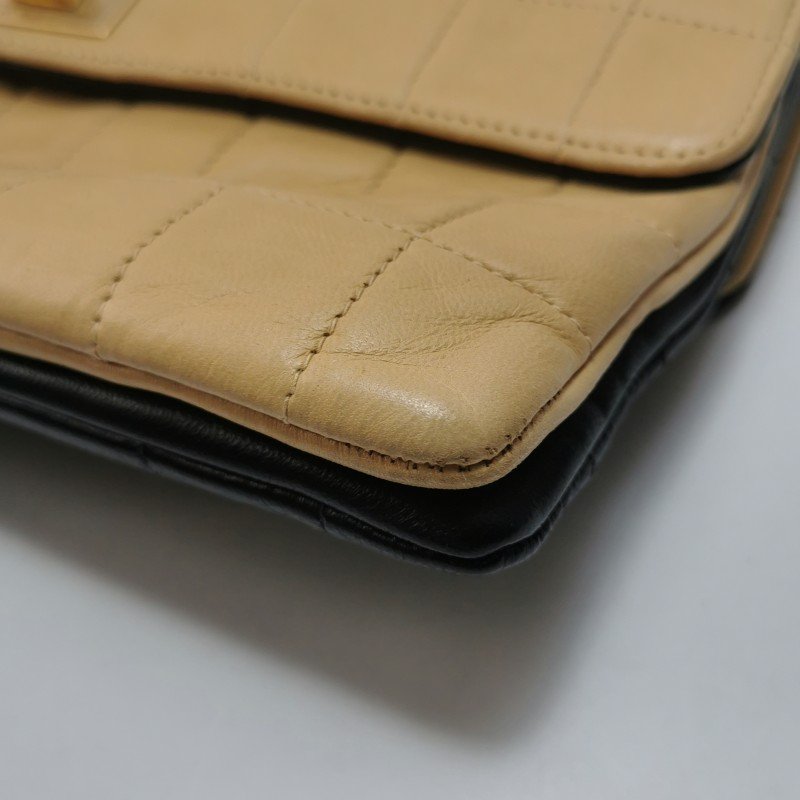 Chanel 2.55 Bag 羊皮 拼色 雙面 冰格 矩形旋扣 手提包-15