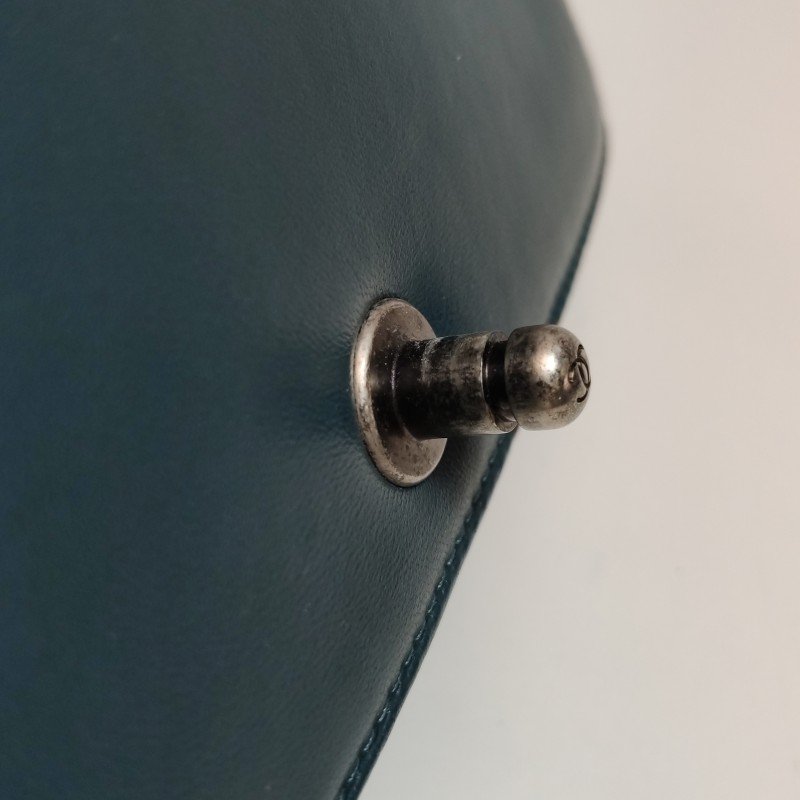 Chanel Leboy 季節限定款 小號 羊皮 絨布 菱格 方形 雙C 鎖扣 單肩包-10