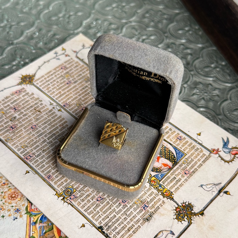 Christian Dior 西裝配飾 金色 胸針 扣針 男女適用-2