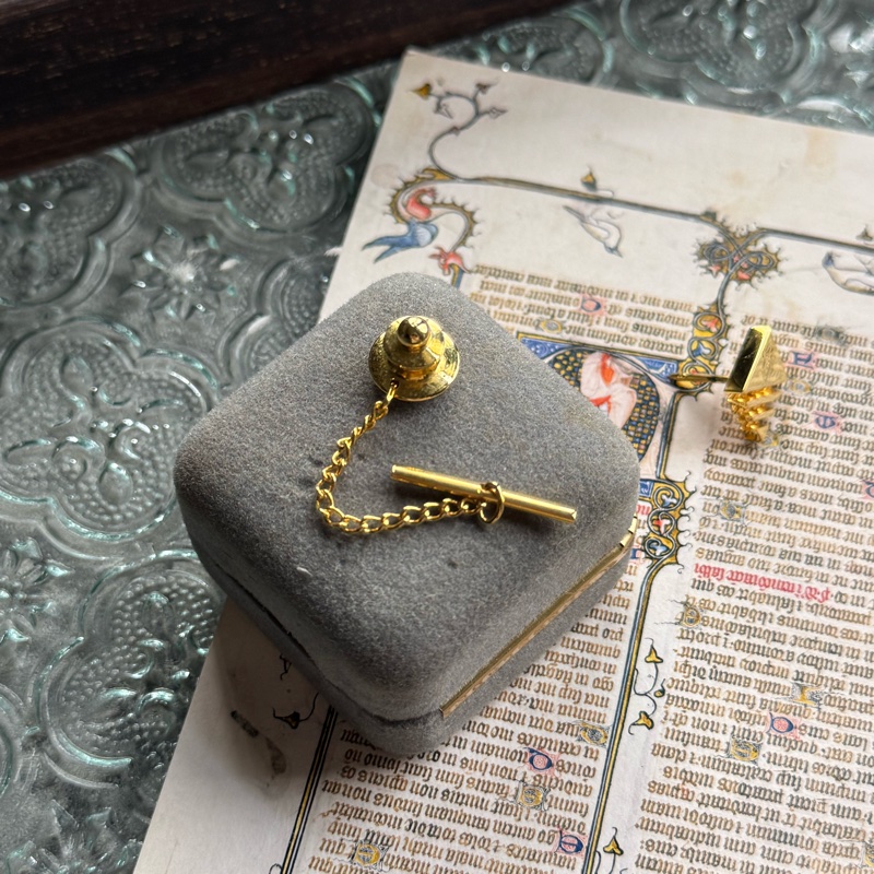 Christian Dior 西裝配飾 金色 胸針 扣針 男女適用-12