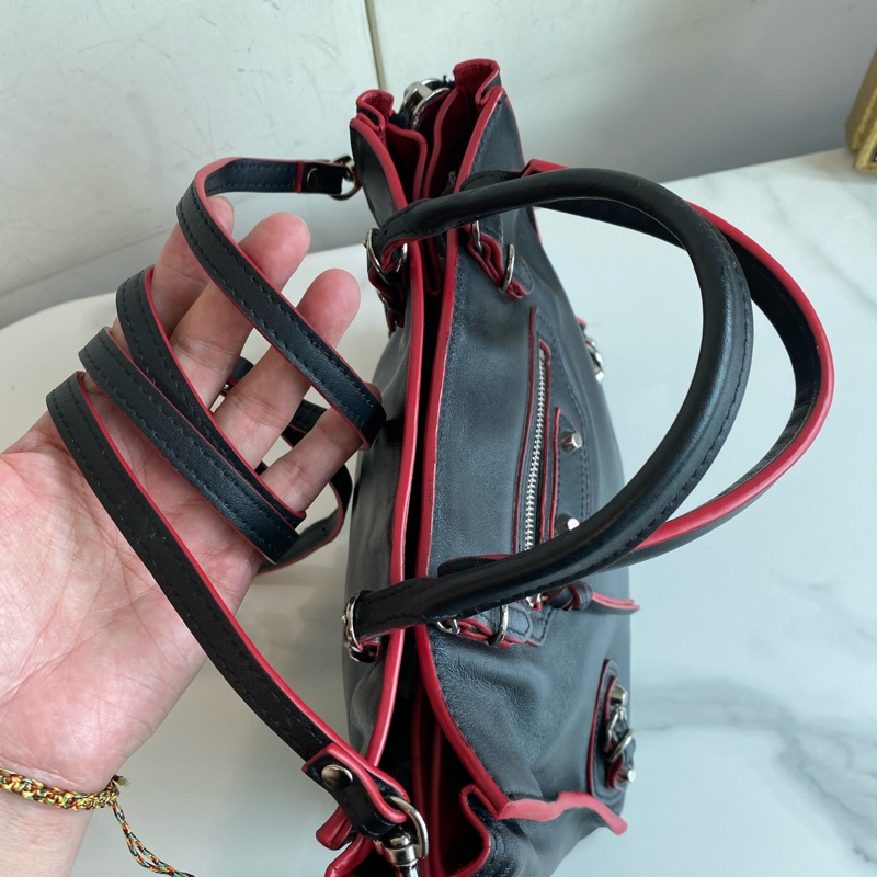 Balenciaga 機車拼色包小托特mini papier-17