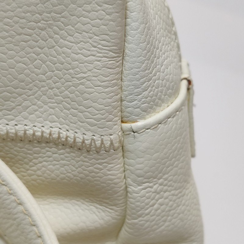 Chanel Chocolate Bar 冰格 牛皮 純色 萎格 字母 Logo 標誌 冰格紋 中古 單肩包-20