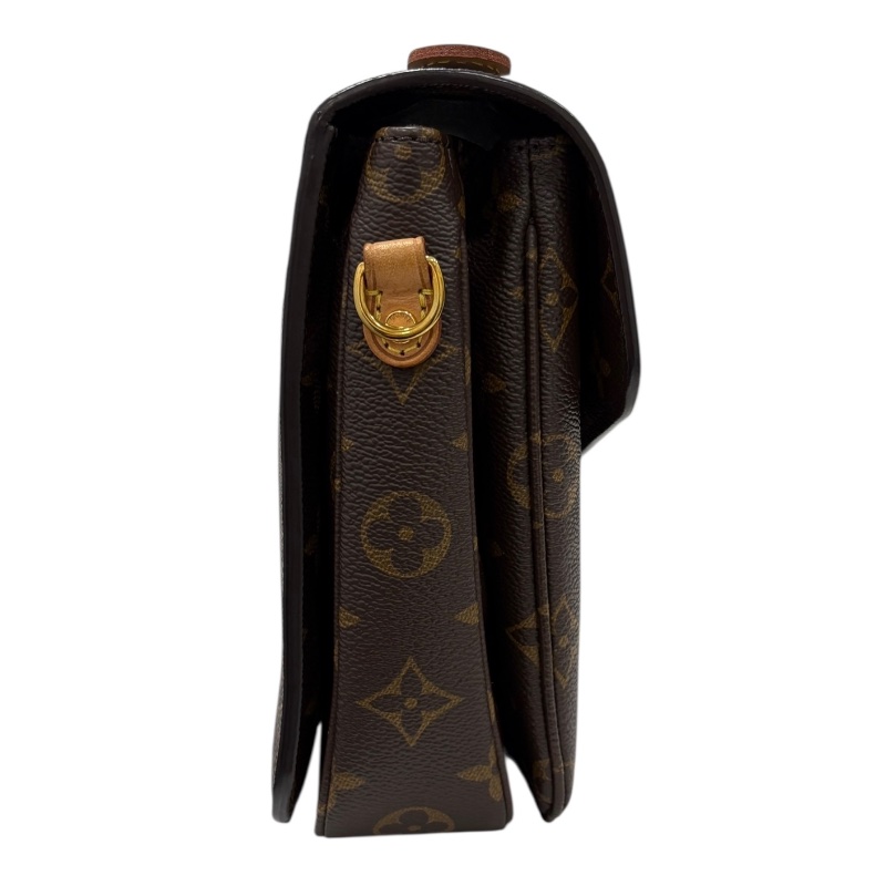 LOUIS VUITTON 路易威登 M44875 POCHETTE MÉTIS 郵差包 帆布 老花 棕色 金釦-3