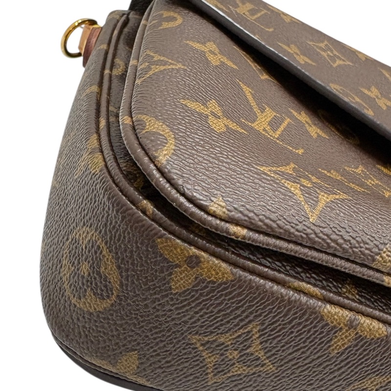 LOUIS VUITTON 路易威登 M44875 POCHETTE MÉTIS 郵差包 帆布 老花 棕色 金釦-6