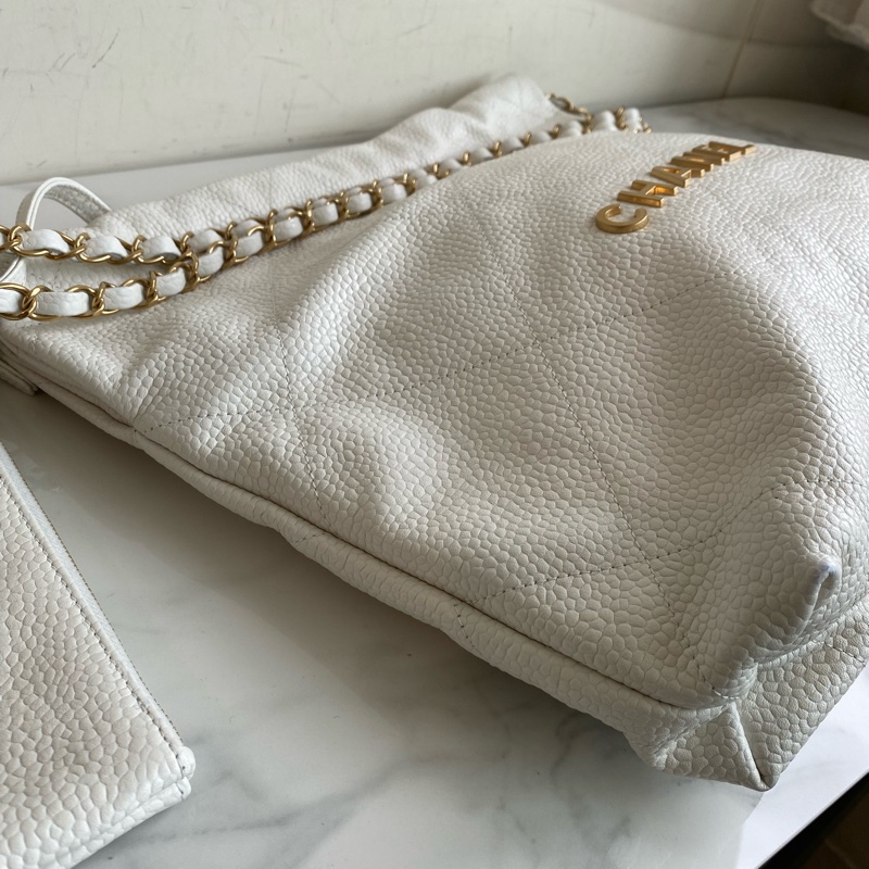 Chanel 垃圾袋白金22bag-3