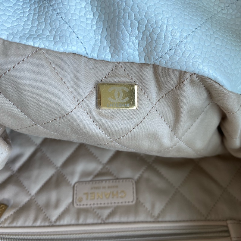 Chanel 垃圾袋白金22bag-9